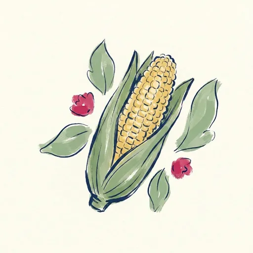Week 24 size illustration: an ear of corn